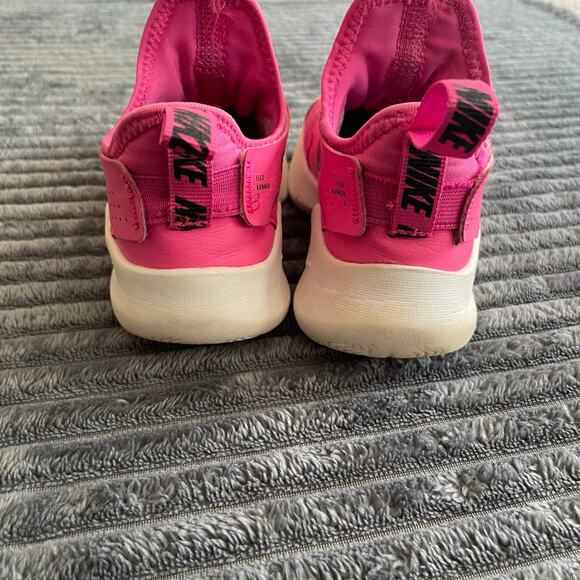 Nike Flex Runner 3 Toddler Girls Shoes 11C Pink Black Slip On FN1449-602 - Picture 6 of 10